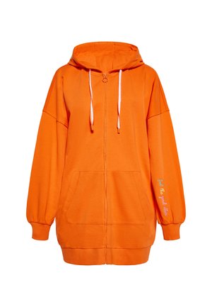 CO-BRANDED WITH EBEEZA - Sweater met rits - orange