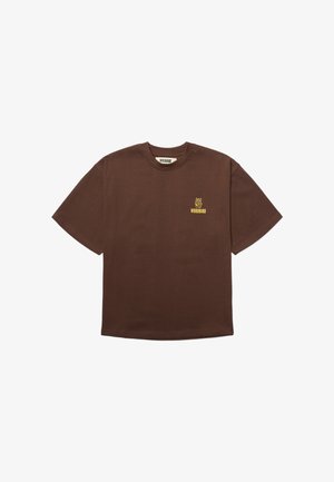 Woodbird, BALO LUCKY TEE - T-shirts print - dark brown