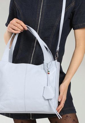 DrachenLeder, Handbag - hellblau
