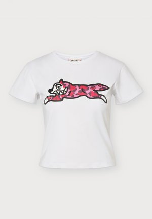 Icecream, LEOPARD RUNNING DOG BABY TEE - T-shirt imprimé - white