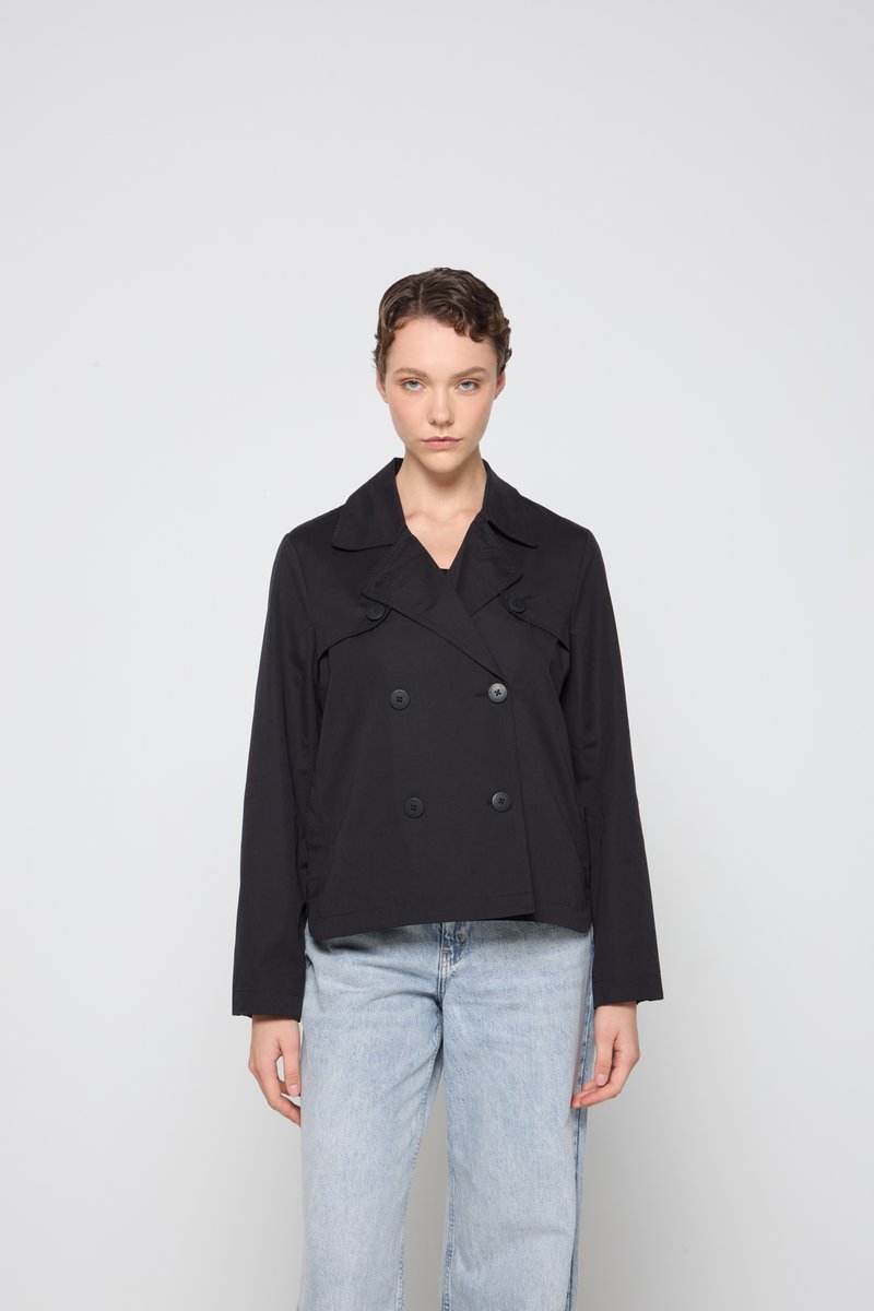 dreimaster Lichte jas zwart