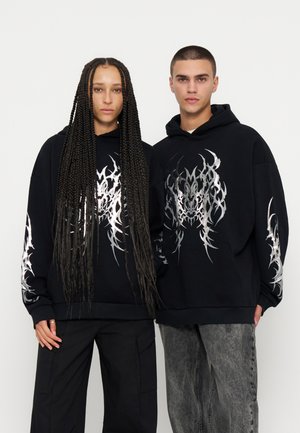 YOURTURN by Zalando, UNISEX - Суитшърт с качулка - black