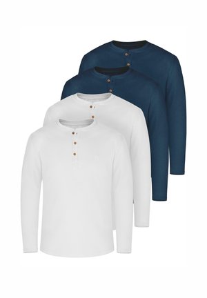 4 PACK - Langarmshirt - marine/marine/weiß/weiß