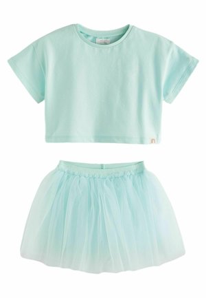 SET - A-snit nederdel - aqua blue