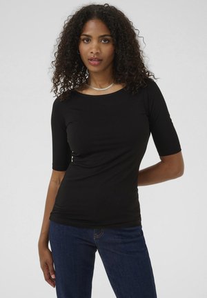 YOKO BOATNECK - T-shirts basic - black deep
