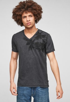 ÉTROIT - T-shirt imprimé - dark grey
