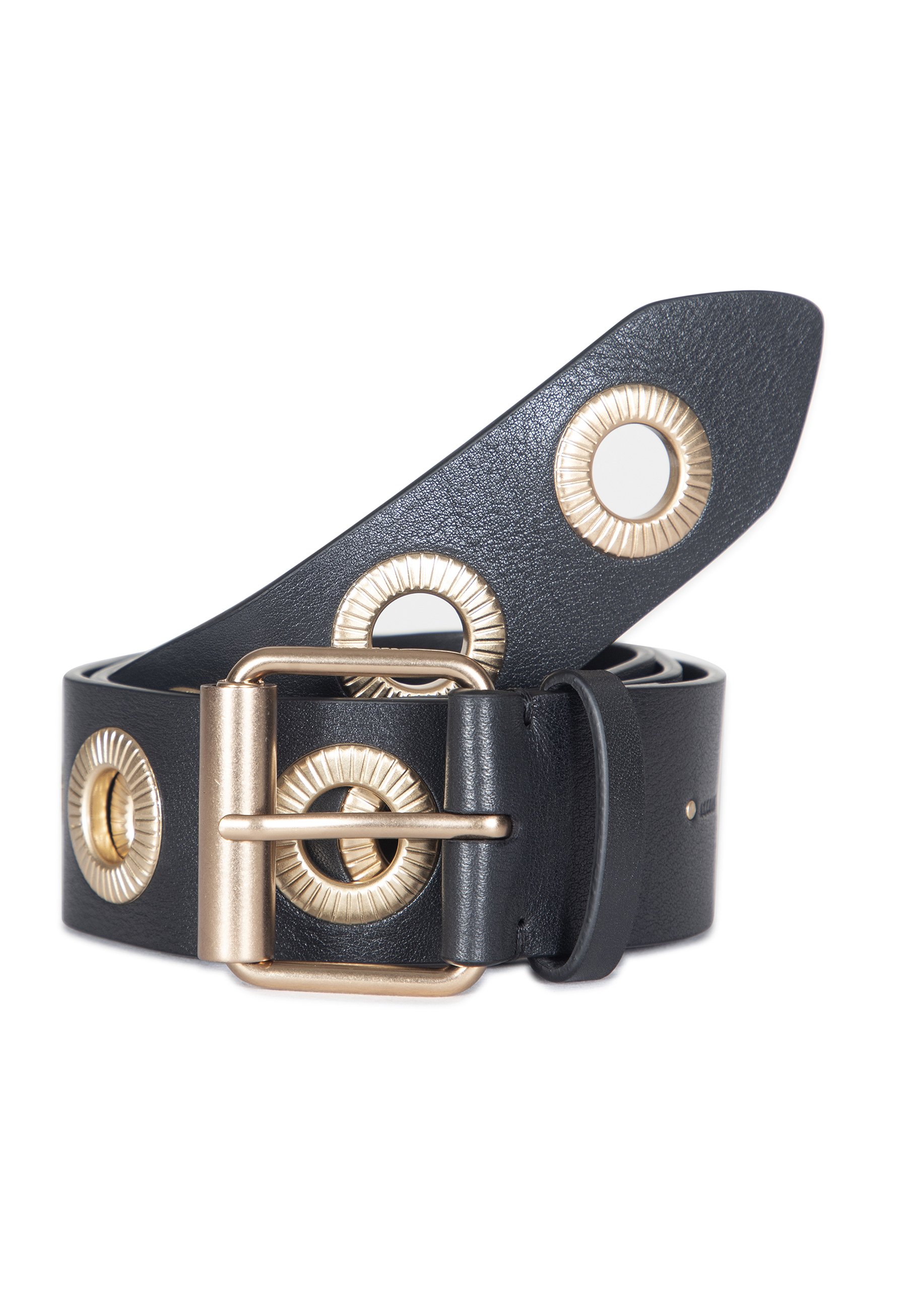 AllSaints TEXTURED EYELET - Belt - oxford/gold-coloured  display picture 3