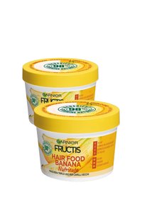 Garnier - MASCHERA NUTRIENTE FRUCTIS HAIR FOOD, MASCHERA DISCIPLINANTE 3IN1 CON FORMULA PER CAPELLI SECCHI, BANANA, 390 ML - 2 PACK - Trattamenti capelli Immagine in miniatura 1