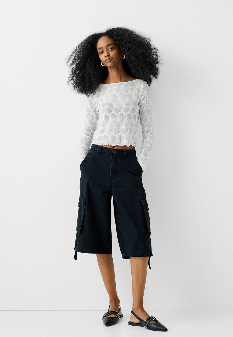 Bershka Blouse wit Bershka Blouse wit