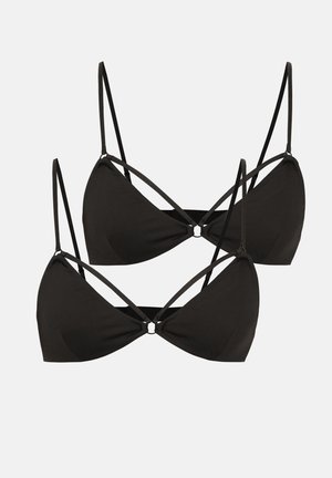 Even&Odd, 2 PACK - Reggiseno a triangolo - black