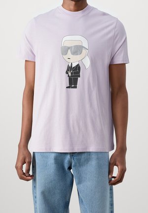 Print T-shirt - lilac