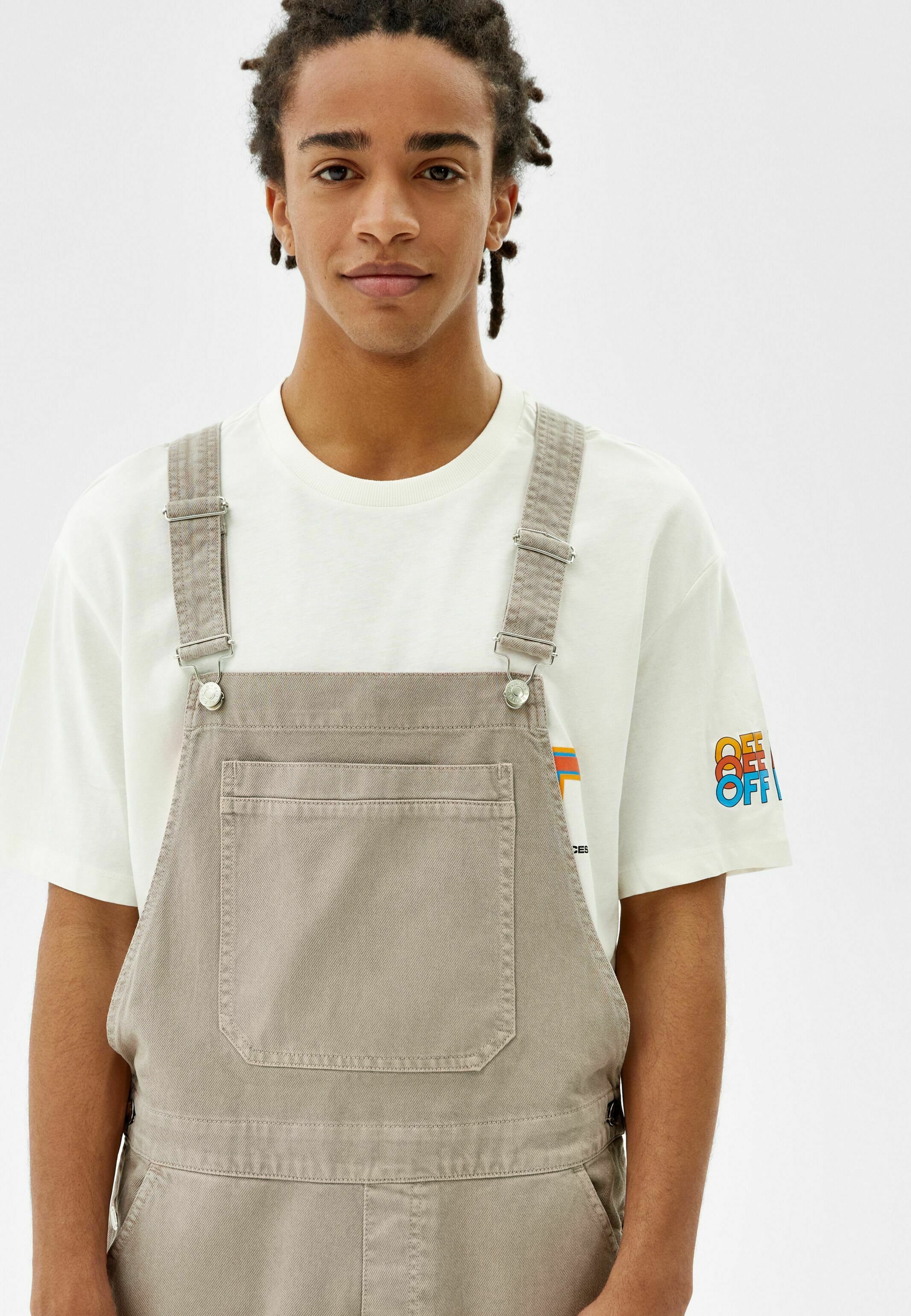 Bershka Salopette - sand/sabbia - Zalando