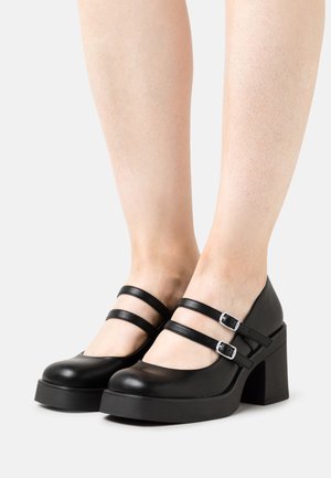 MONROE - Platåpumps - black smooth