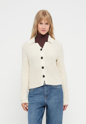 CROPPED COLLAR CARDI - Kofta - chino