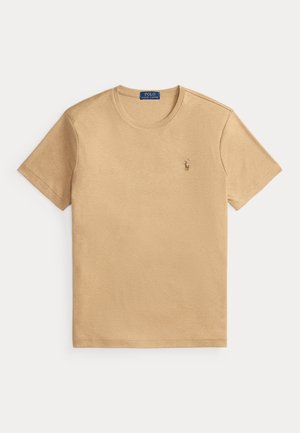 Polo Ralph Lauren, CUSTOM SLIM FIT SOFT COTTON T-SHIRT - T-shirt basique - classic camel heather