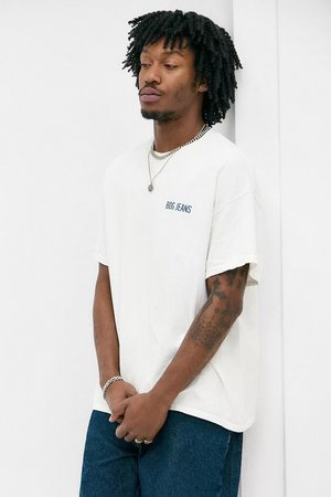 COWBOY PRINT TEE - T-shirt print - cream