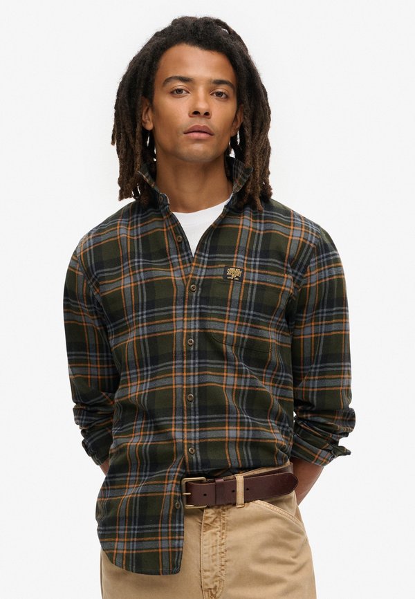 LONG SLEEVE LUMBER - Hemd - buckshot check olive