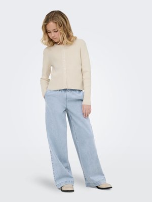 ONLY GIRLS JEANS MIT WEITEM BEIN KOGDEIA HOHE TAILLE WEITER BEINSCHNITT JEANS - Jean boyfriend - light blue denim