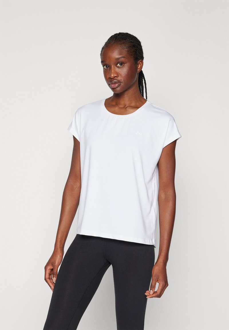 ONLY Play ONPAUBREE LIFE ON BAT LOOSE - T-skjorte til trening - white