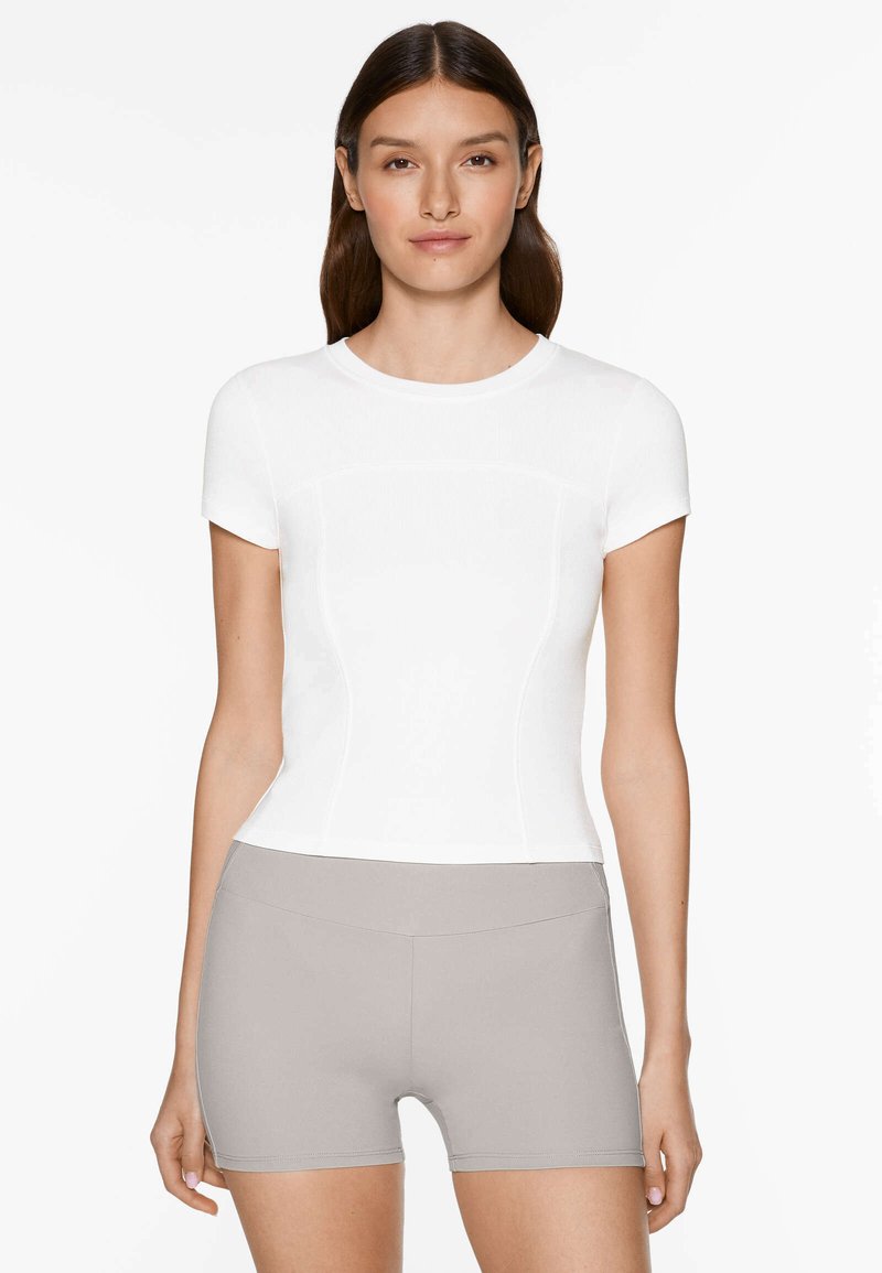 OYSHO T-shirt basic/biały - Zalando.pl