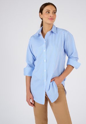 Damart RAYÉE - Camicia - bleu ciel rayé