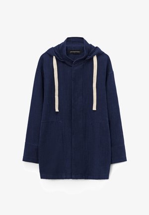 ADOLFO DOMINGUEZ, ADOLFO DOMINGUEZ OVERSIZE PARKA WITH DRAWSTRING OVERSIZE PARKA WITH DRAWSTRING - Manteau court - indigo