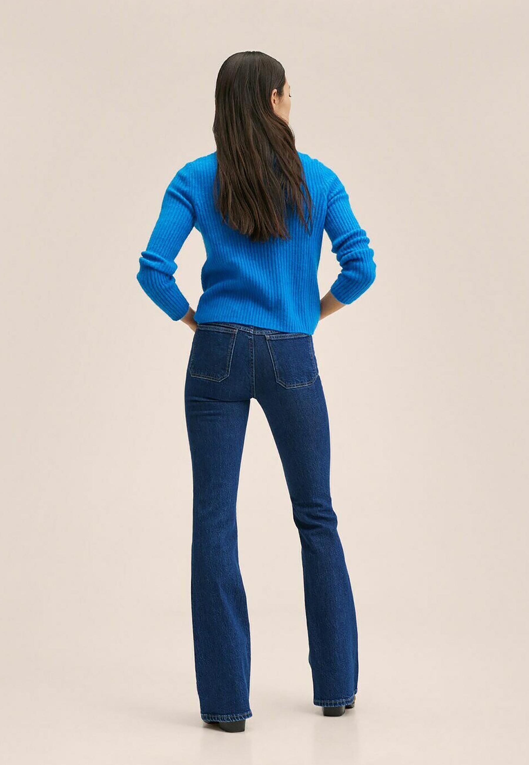 Mango VALEN - Vaqueros bootcut - dark blue/azul marino - Zalando.es