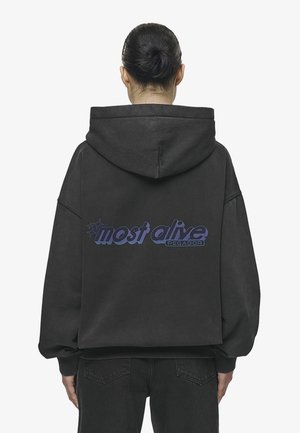 THEA OVERSIZED - Mikina s kapucňou - vintage black