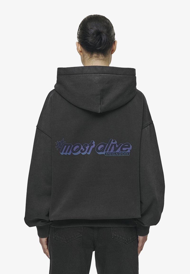 Pegador THEA OVERSIZED - Kapuzenpullover - vintage black