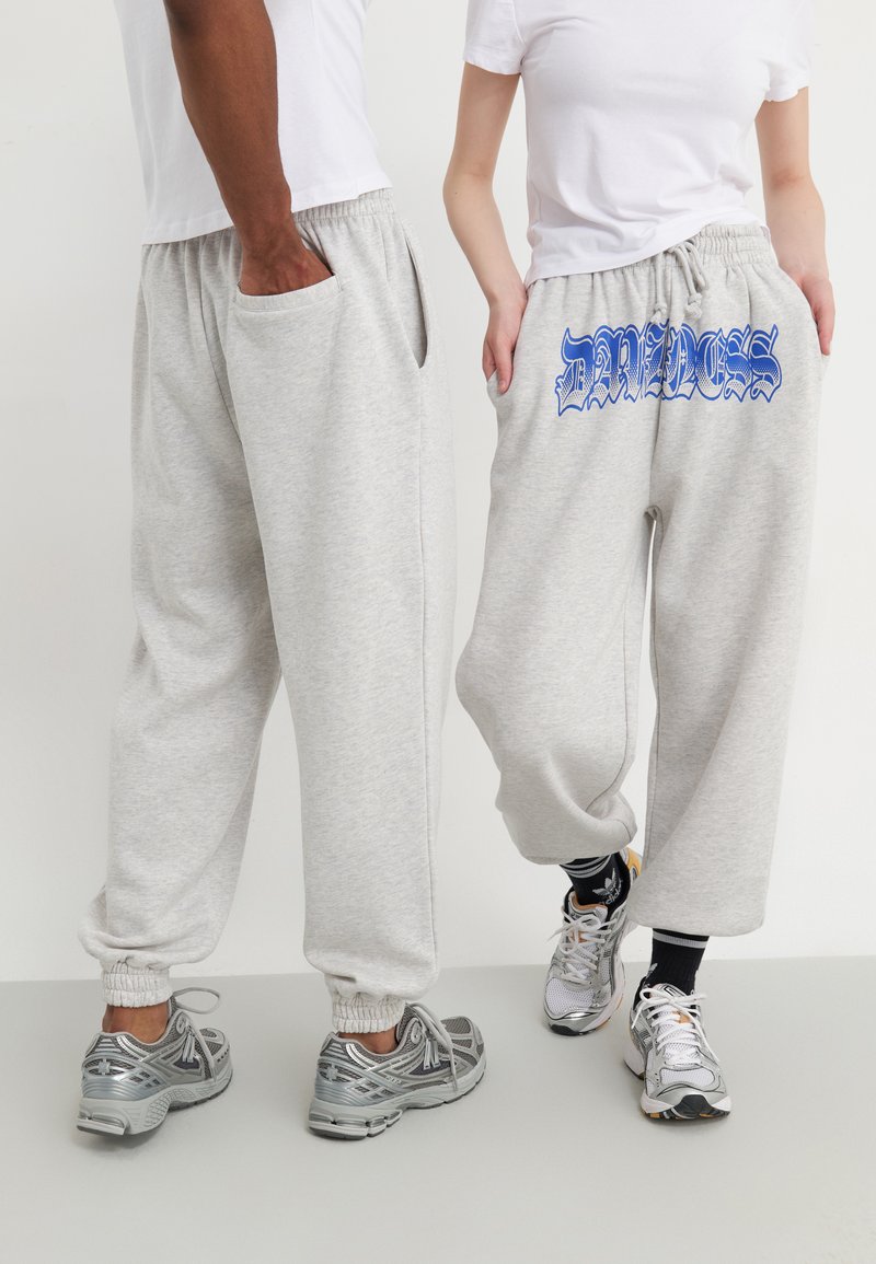 YOURTURN - UNISEX - Tracksuit bottoms - mottled light grey, Enlarge