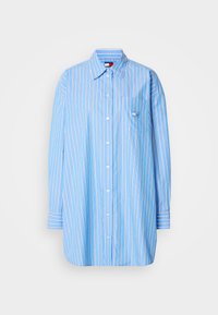 MINI SHIRT DRESS - Skjortekjole - ecru/blue