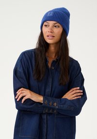 Culture CUMERVA HAT - Pletena kapa - mazarine blue melange