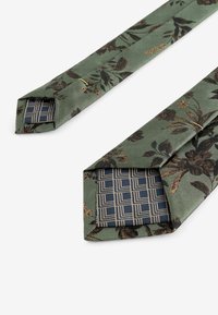 Next SLIM FIT - Krawatte - forest green