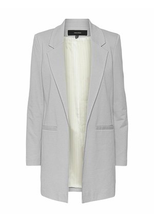 Vero Moda JERSEY LONG EXC - Blazer - light grey melange