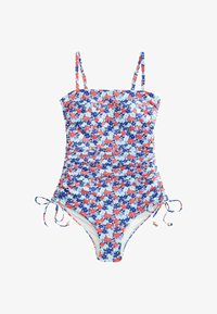 Nevybrané, navy blue red disty floral