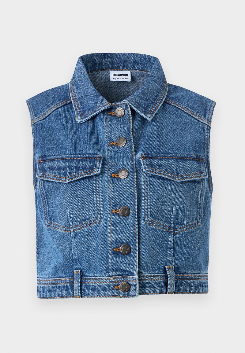 Noisy May Bodywarmer blauw denim/bluedenim