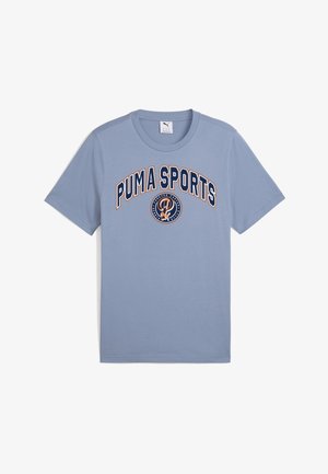 WARDROBE ESSENTIALS LEGACY - Nyomott mintás póló - cool blue