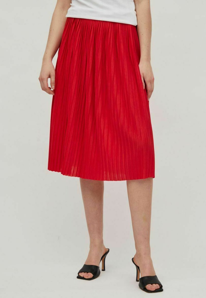 Damen Jeansröcke | Vila Faltenrockmars red/rot - RN28123 Damen Jeansröcke | Vila Faltenrockmars red/rot - RN28123