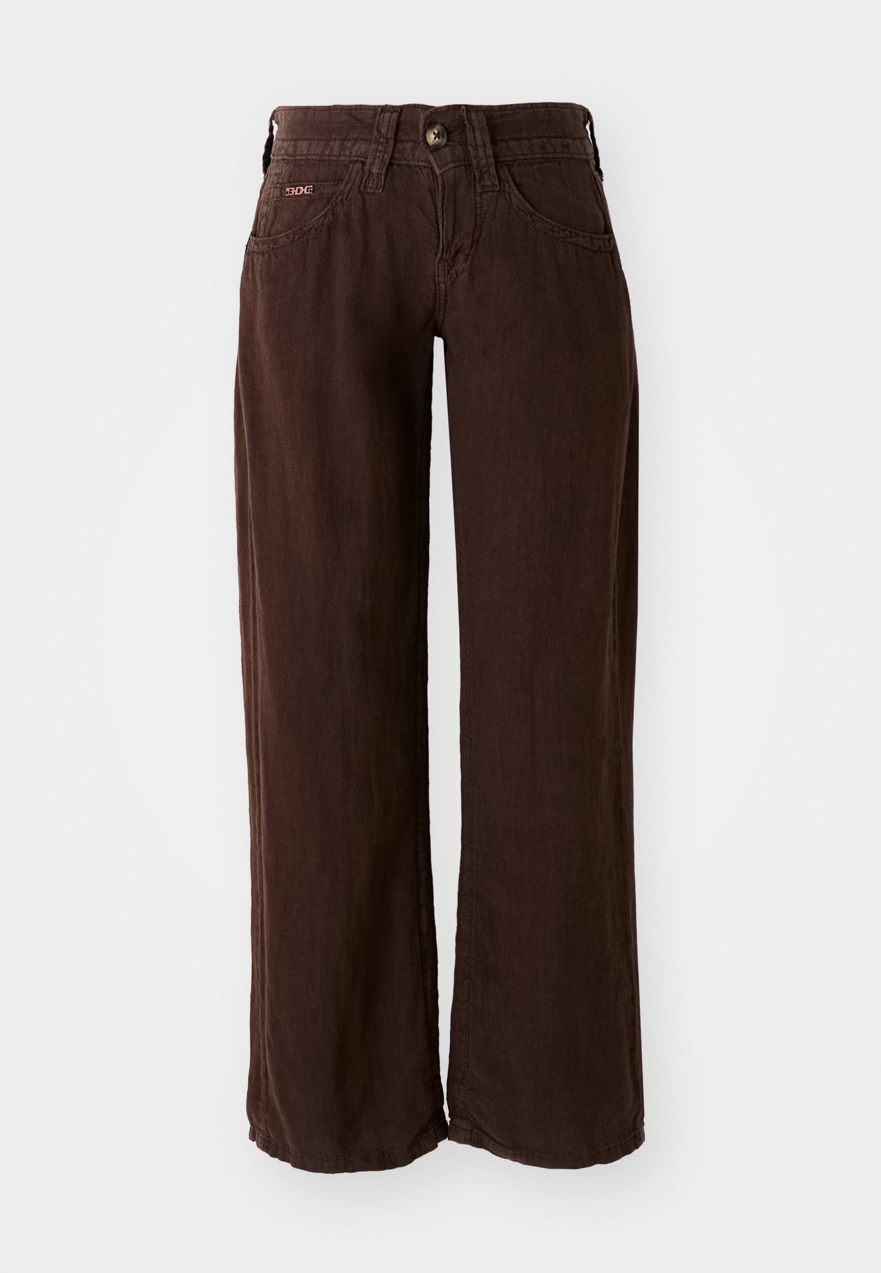 BDG Urban Outfitters BDG KAYLA LOWRIDER LINEN PANTS - Broek
