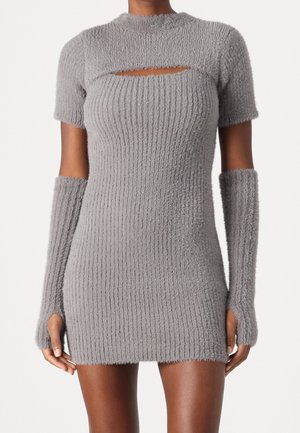 Gebreide jurk - light grey