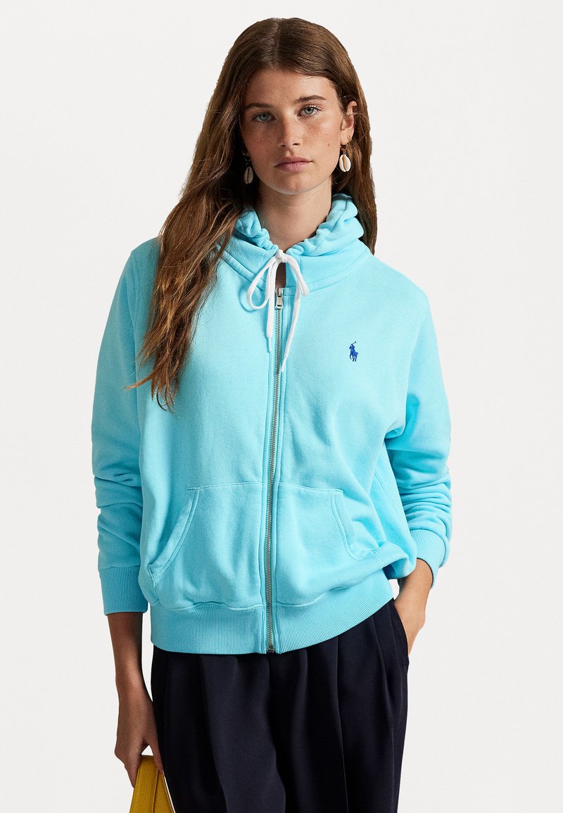 Polo Ralph Lauren LIGHTWEIGHT FLEECE FULL ZIP HOODIE - Sweatjacke - turquoise nova