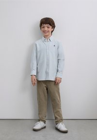 Scalpers NEW OXFORD - Camicia - light khaki stripes