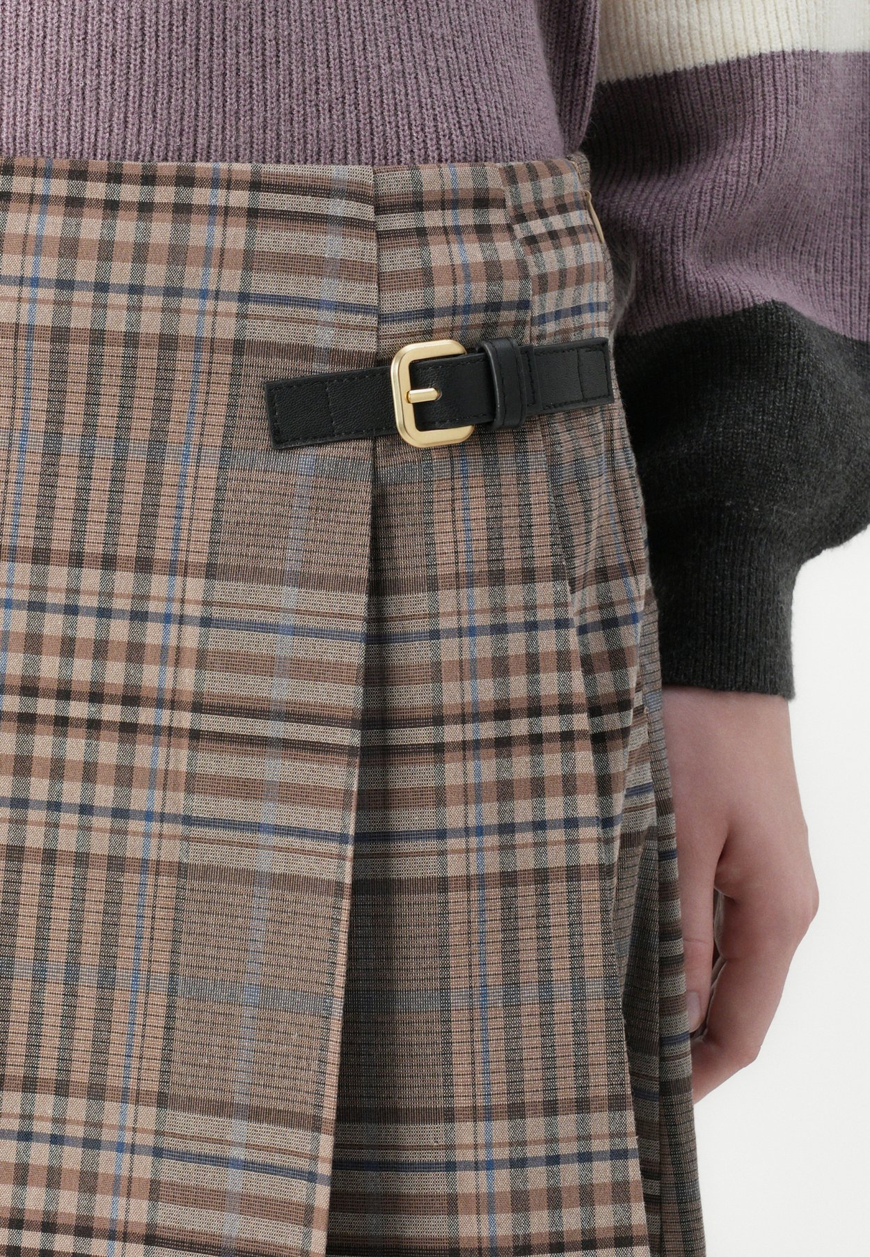 ONLLULU LIFE CHECK SKIRT