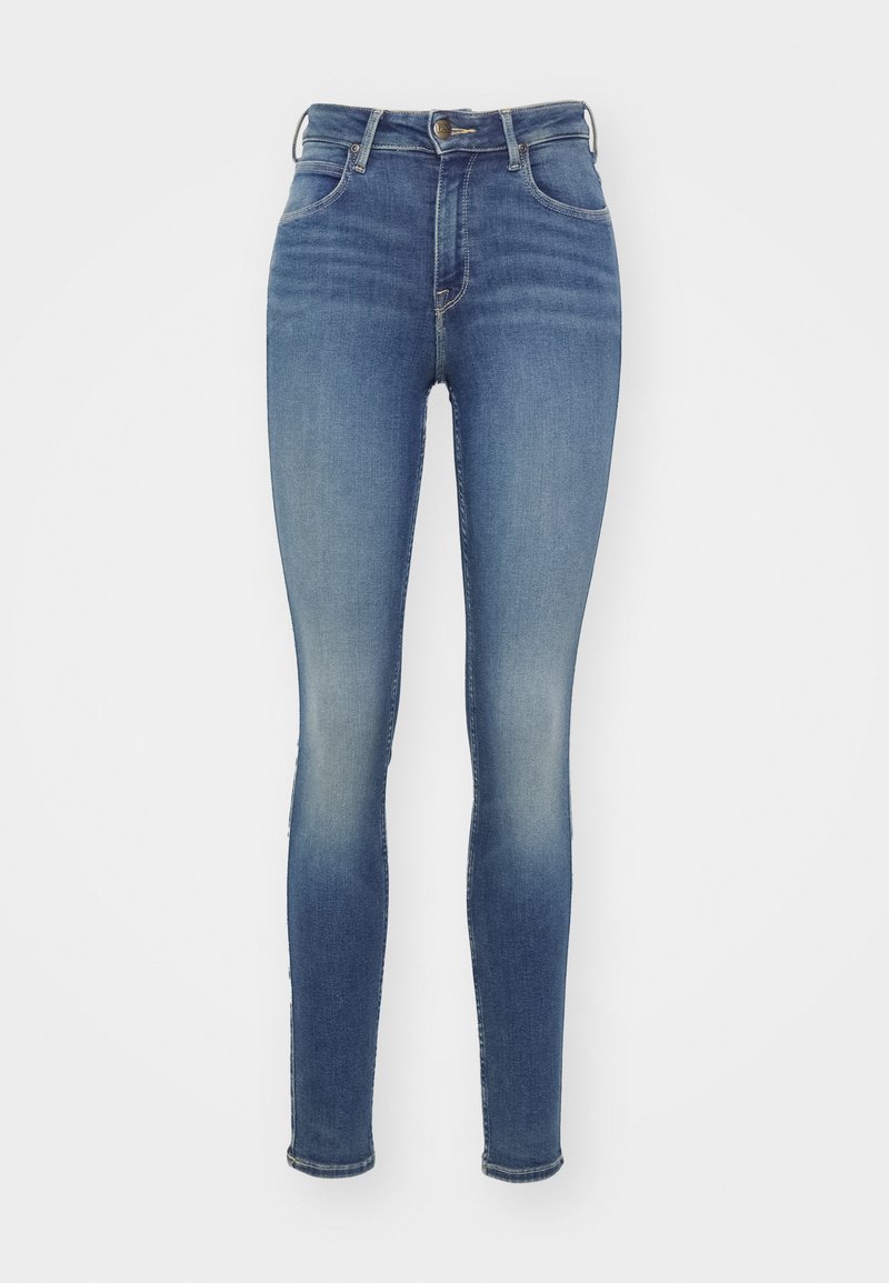 Lee Jeans Skinny Fit donkerblauw denim