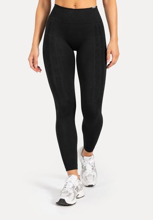 Smilodox, LEGGINGS SEAMLESS INVISIBLE KEIN SCRUNCH SPORT FITNESS YOGA LAYNE - Leggings - schwarz