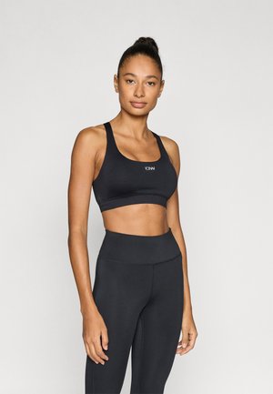 DEFINE SEAMLESS RACER BACK BRA  - Αθλητικό σουτιέν μεσαίας στήριξης - black