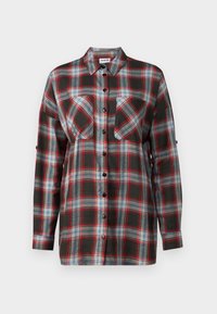 NMERIK OVERSIZE - Blus - black/red/grey