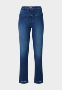PEDAL PUSHER - Slim fit jeans - dark blue