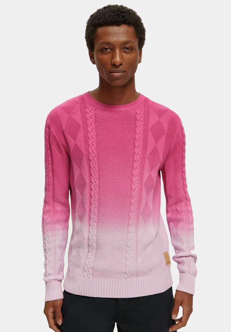 Scotch & Soda GRADIENT CABLE Jumper cerise/pink Zalando.de