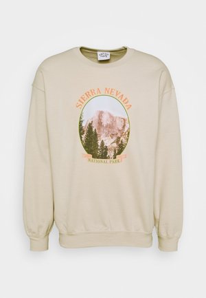 WITH VINTAGE TOURIST GRAPHIC UNISEX - Sweatshirt - sand
